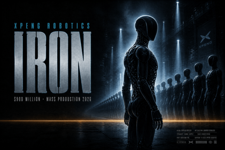 Xpeng Robotics raised over $900 million at a $6.3 billion valuation, a record for China's embodied AI sector. Discover what the round means for the IRON humanoid robot and its 2026 mass production plans.