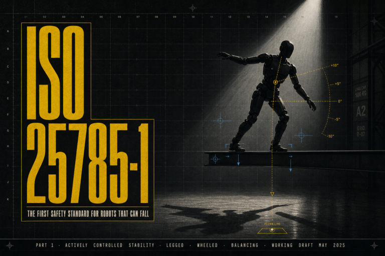 ISO 25785-1 is the first international safety standard for humanoid and other actively balanced industrial robots. Learn what it covers, the timeline and how to prepare.